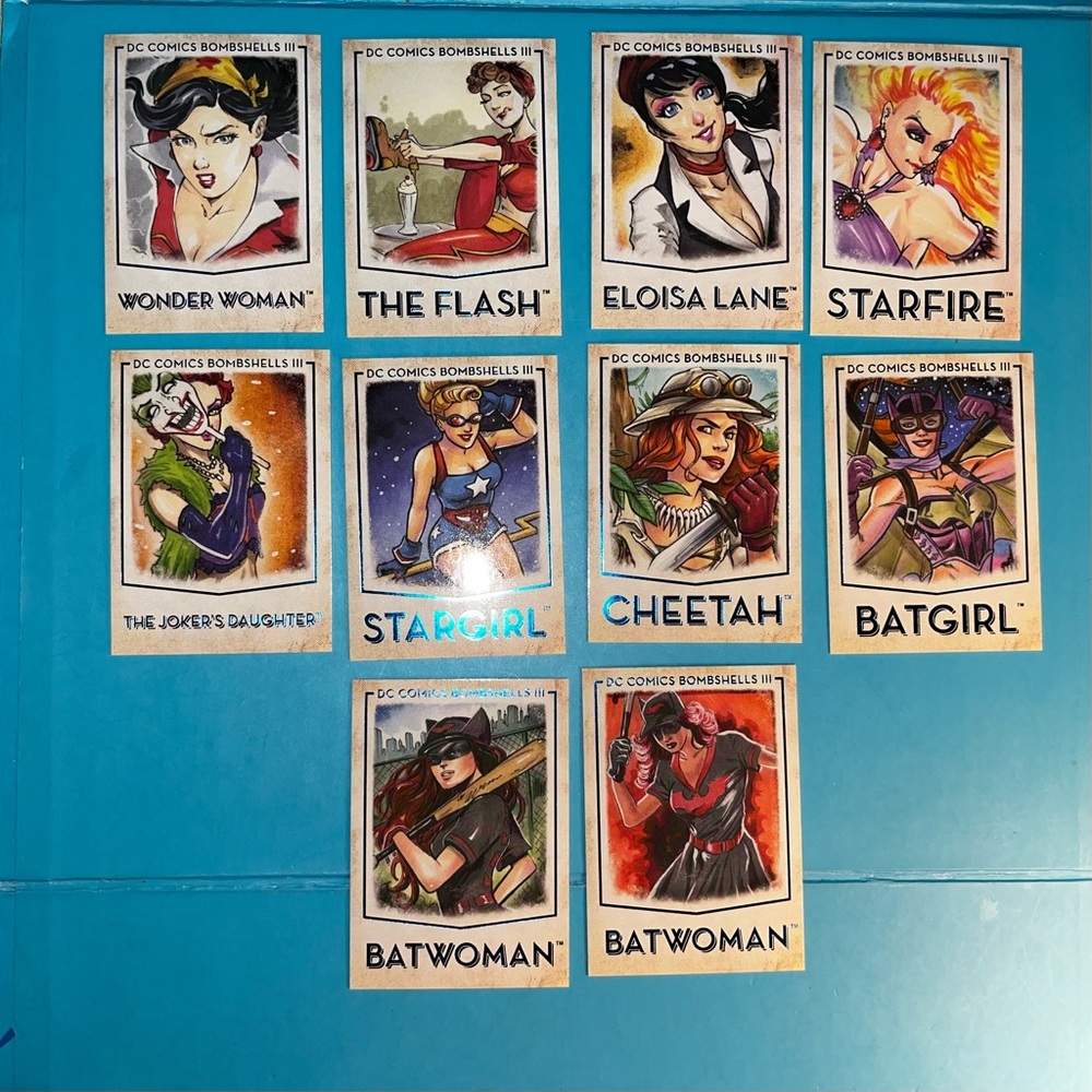 Cryptozoic - DC Comics Bombshells Trading Card III - 10 card lot